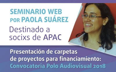 Seminario Web para la presentación de carpetas al Polo Audiovisual Córdoba