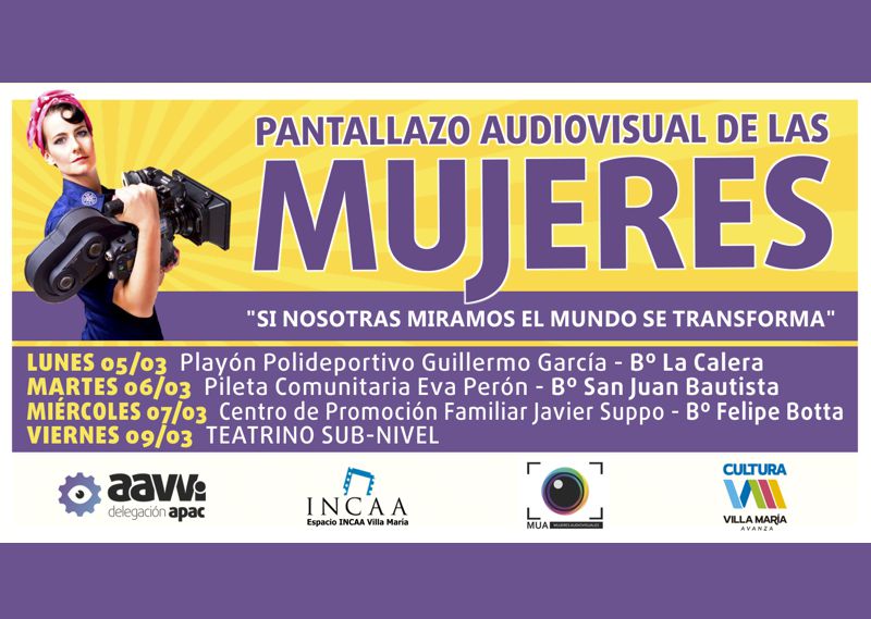 Pantallazo Audiovisual de las Mujeres 2018