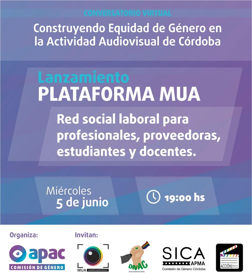 Conversatorio virtual: Lanzamiento Plataforma MUA en Córdoba