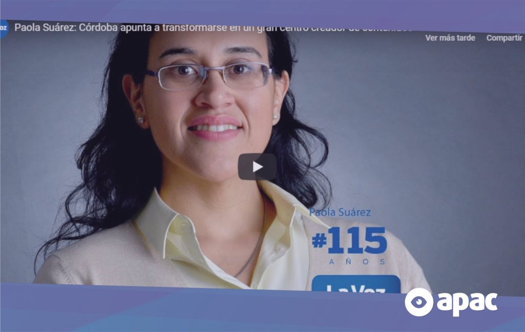 Nota a Paola Suárez en La Voz