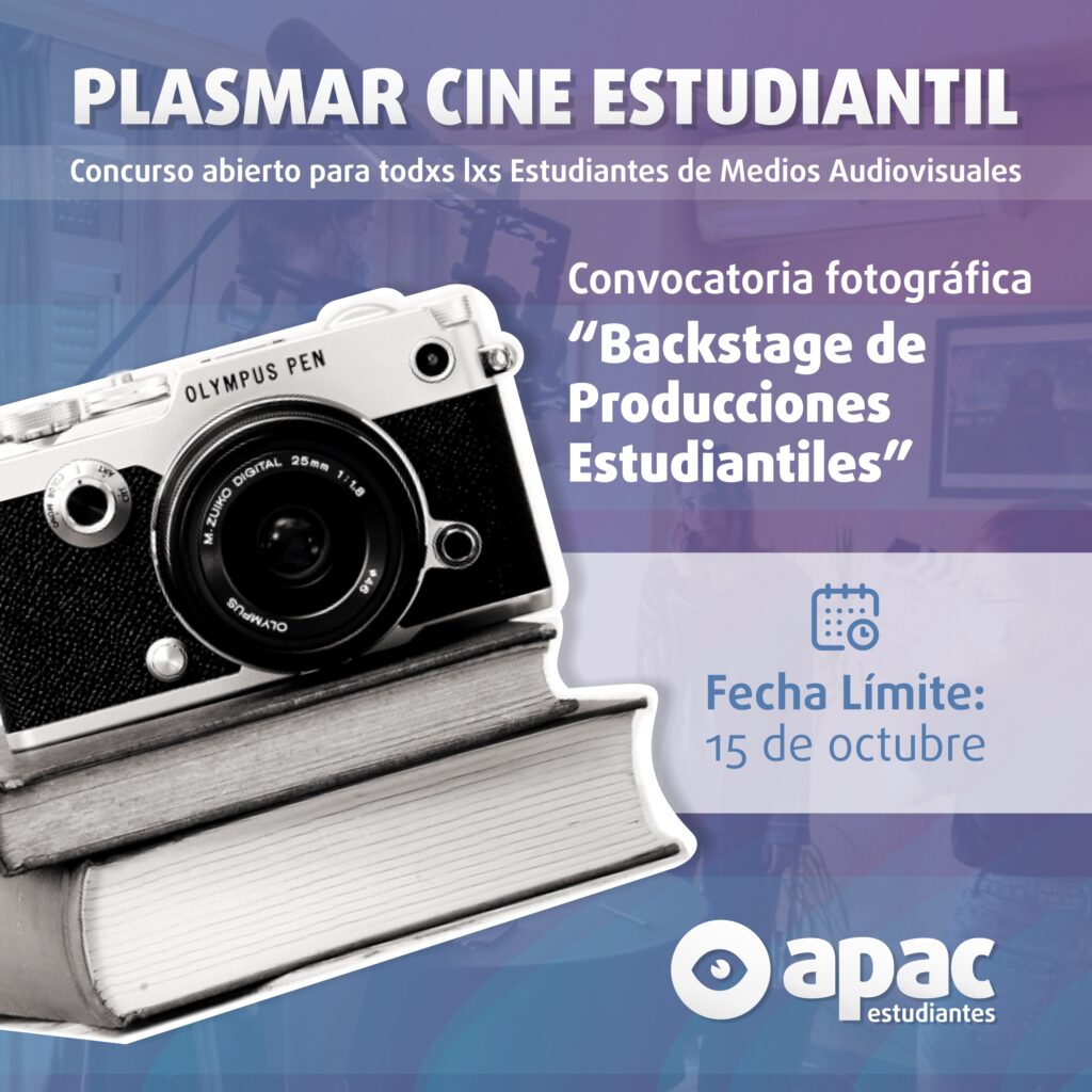 Inscripciones abiertas para el concurso «Plasmar Cine Estudiantil»