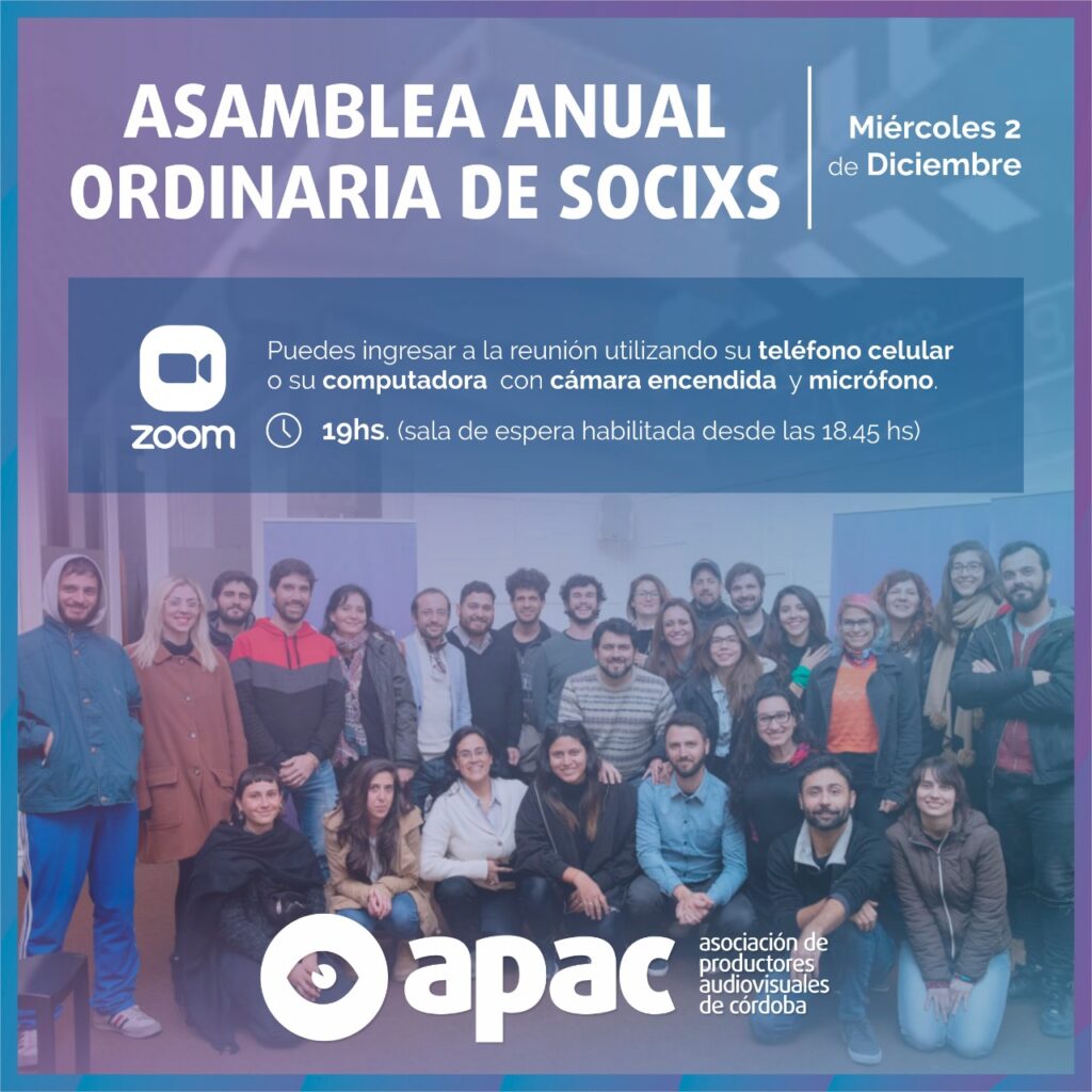 Realizamos la Asamblea Anual Ordinaria de Socixs desde la virtualidad