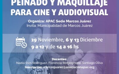 Capacitación profesional: Peinado y maquillaje para cine y audiovisual