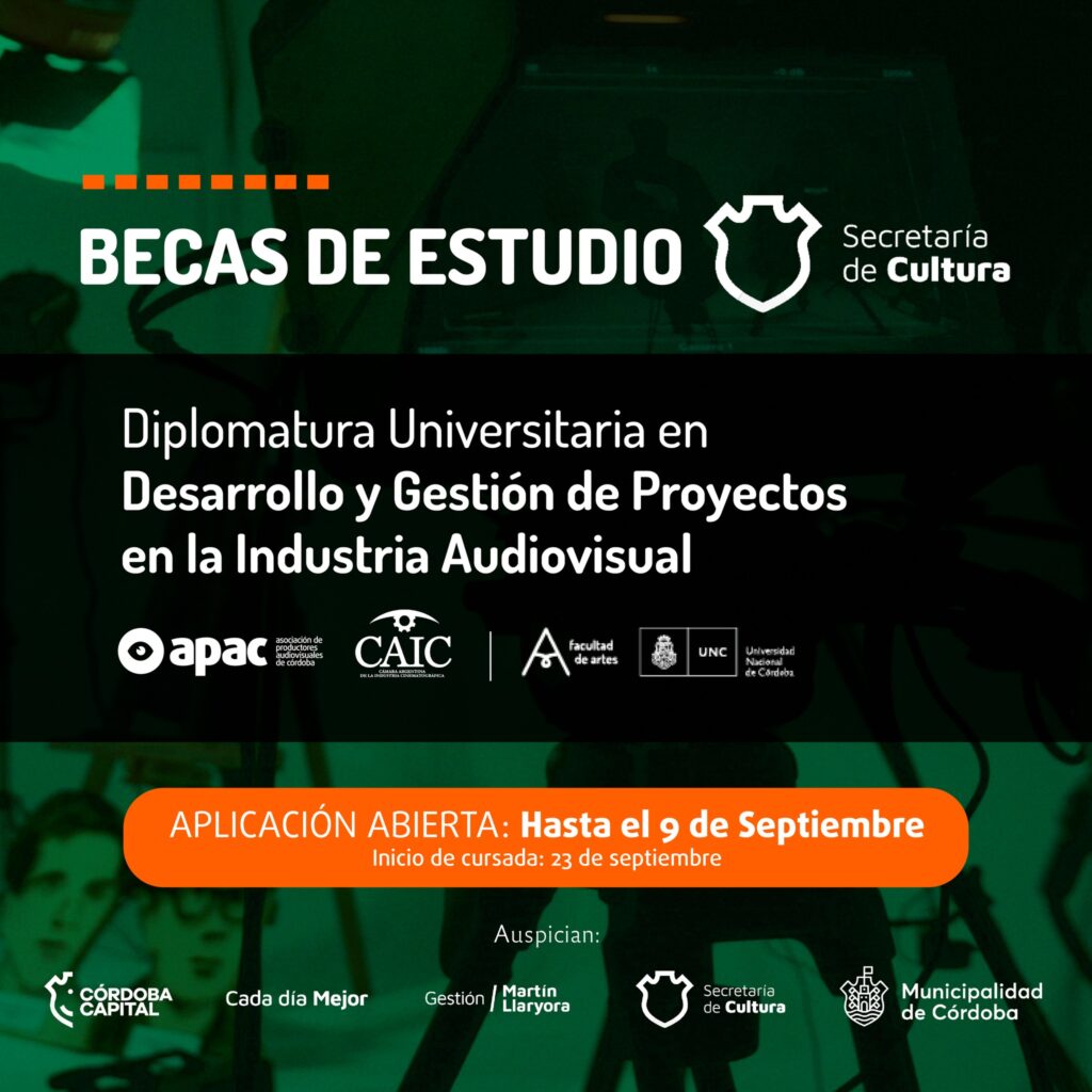 Becas Cultura Ciudad para la Diplomatura en Desarrollo del Proyectos Audiovisuales