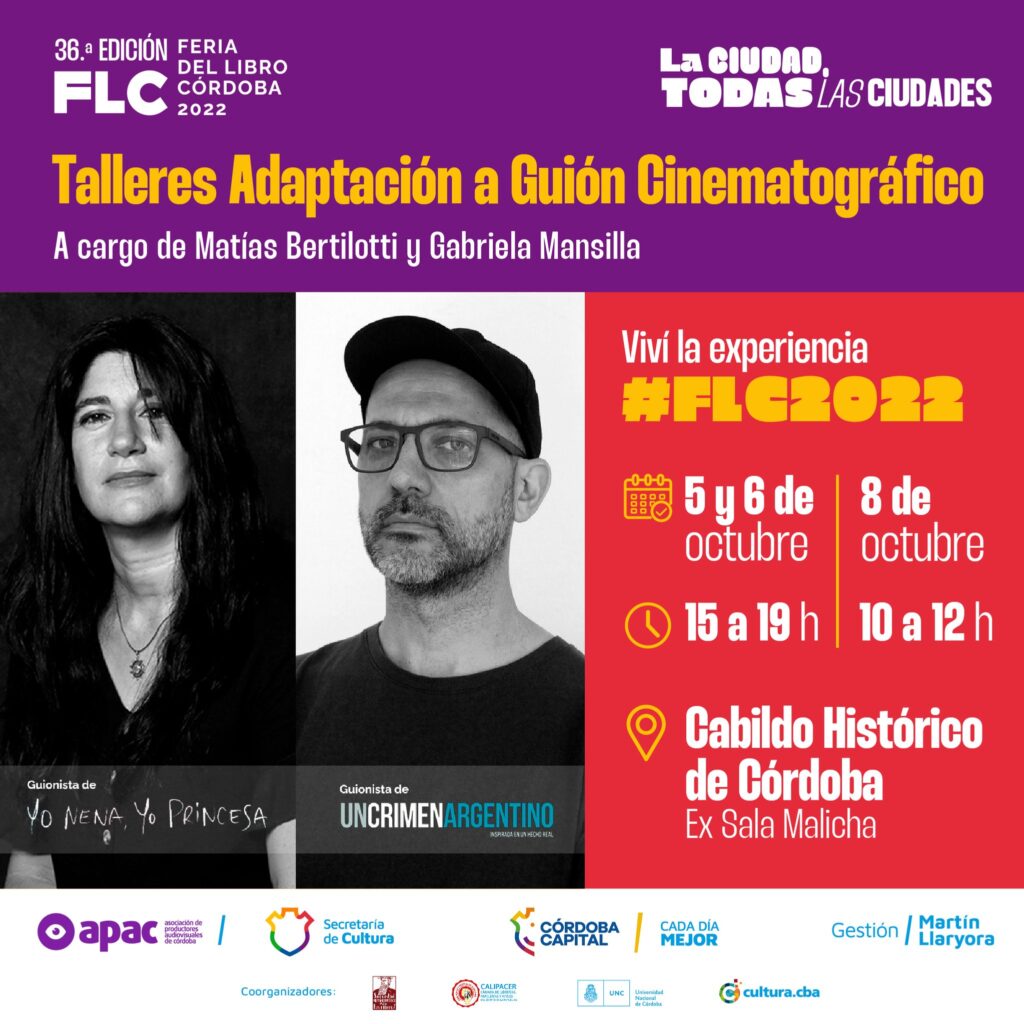 Talleres de adaptación a Guión Cinematográfico FLC 2022