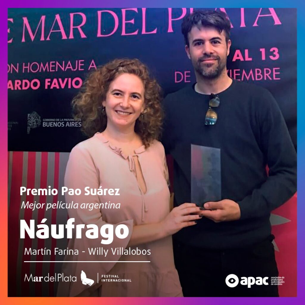 Premio Pao Suárez para «Naufrago» de Martín Farina y Willy Villalobos en Mar del Plata