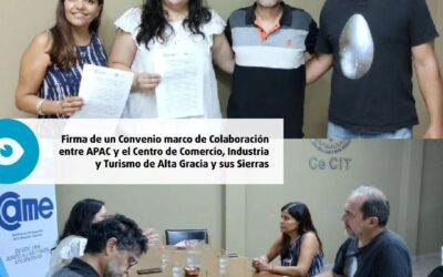 Convenio con el Centro de Comercio, Industria y Turismo de Alta Gracia